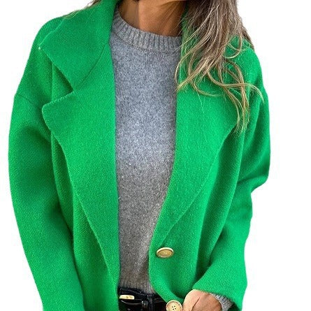Oversized wool coat for women with button details Lune London