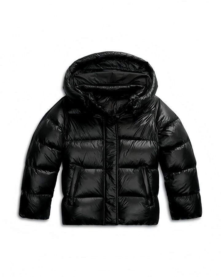 Ladies quilted sports jacket with hood Lune London