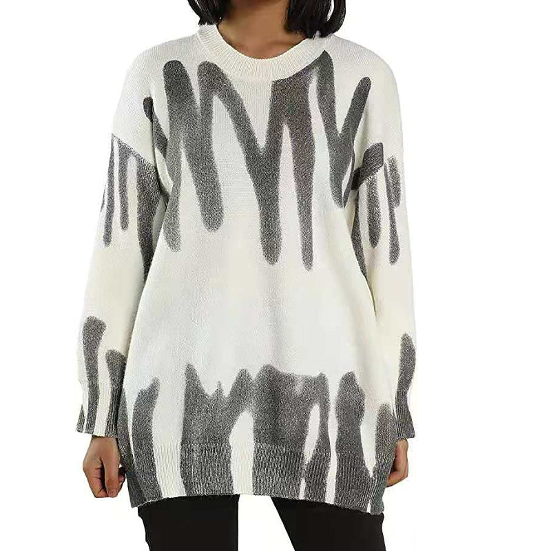 Pull surdimensionné pour femmes avec dégradé moderne Chic & Stil