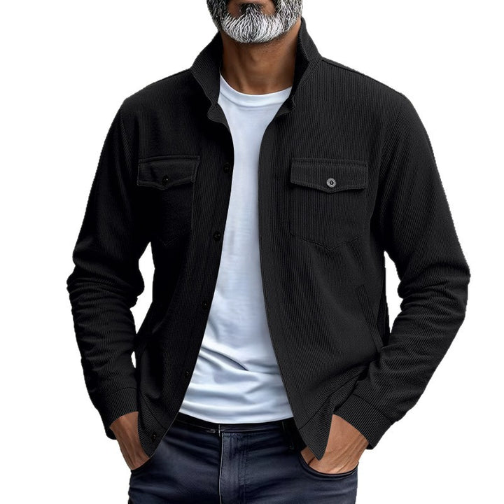 Casual shirt jacket for men with functional pockets and structured design Lune London