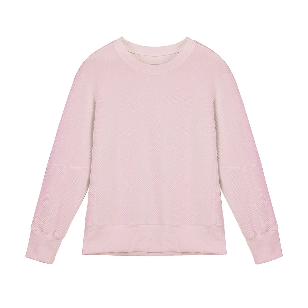 Sweatshirt for women with a trendy textured design and a high-quality cotton blend Lune London