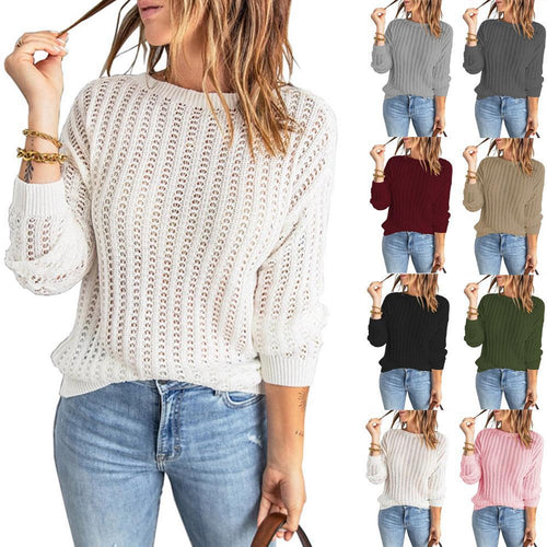 Thick knit sweaters for women with an airy structure and a trendy Amarae