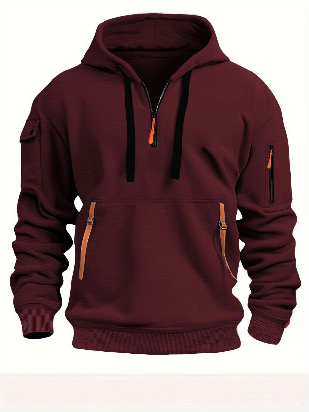 Men's hoodie with practical zipper pockets Chic & Stil