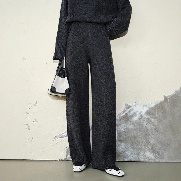 Pantalons en tricot confortables et doux pour femmes Chic & Stil