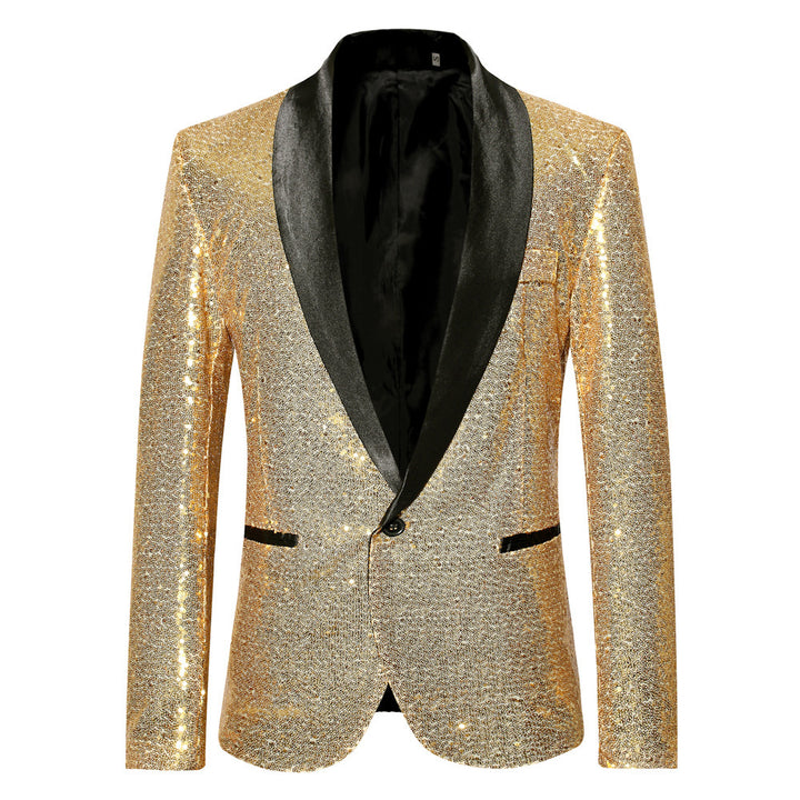 Ladies Sequin Tuxedo Jacket Chic and Style