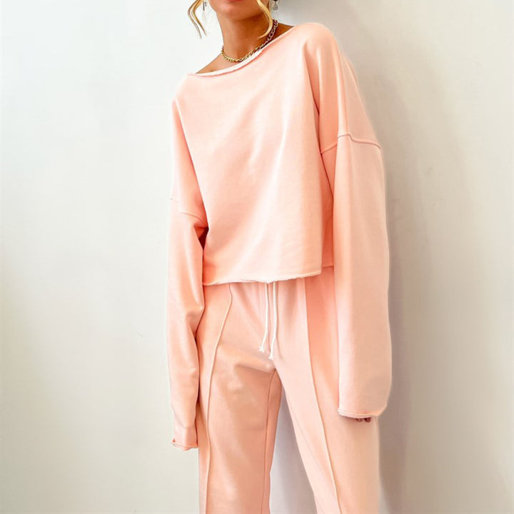 Lune London women's sports sweatshirt and loose jogger pants set