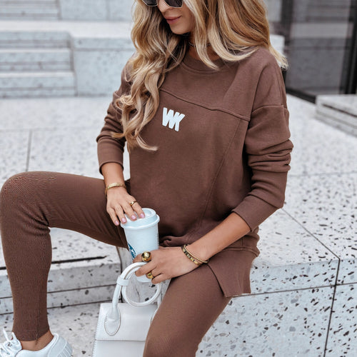 Amarae Sweatshirt and Leggings Casual Set for Women