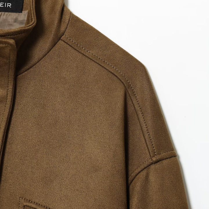 Ladies modern Utility jacket with high collar and practical pockets Lune London
