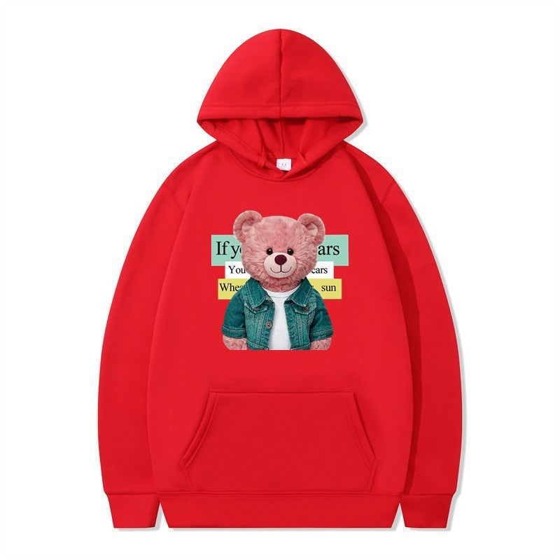 Women Hoodie with cute bear motif Chic & Stil