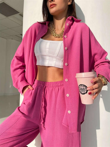 Tenue d'été décontractée pour femmes avec blouse surdimensionnée et pantalons larges Amarae