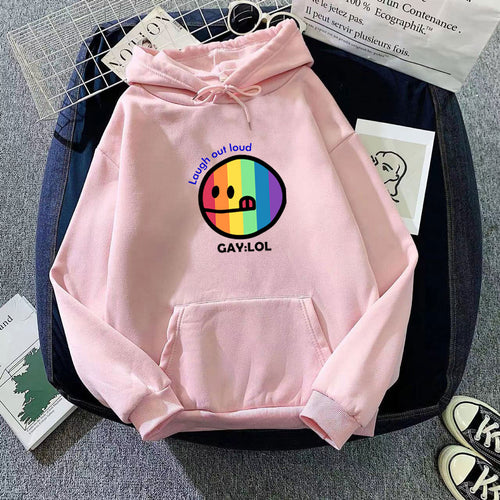 Women's hoodie with colorful graphic print Chic & Stil
