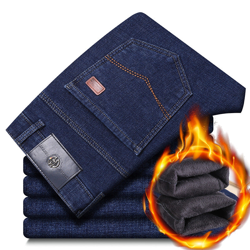 Men's jeans, warm and padded, with a classic cut Lune London