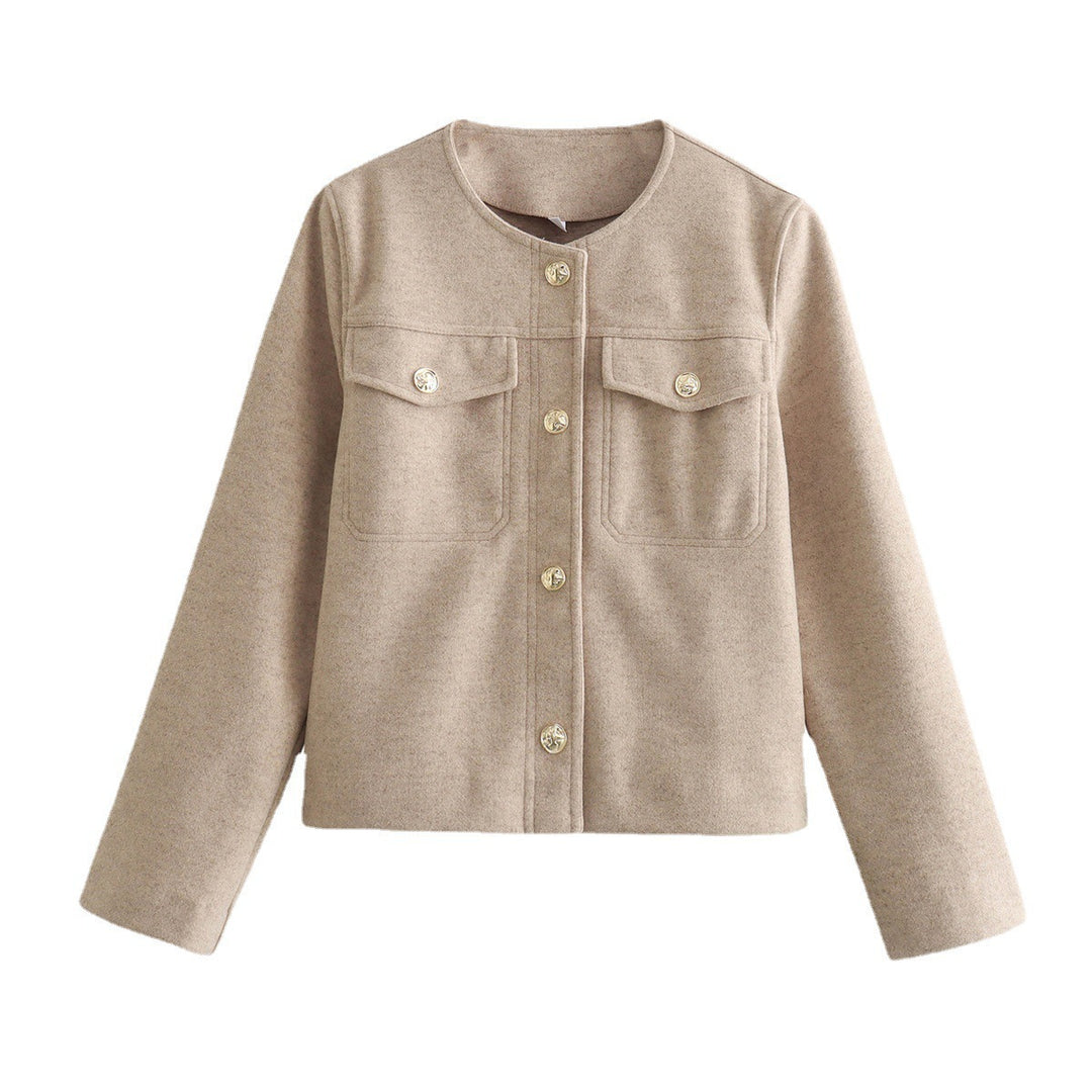 Modern jacket for women in soft materials with textured design Amarae