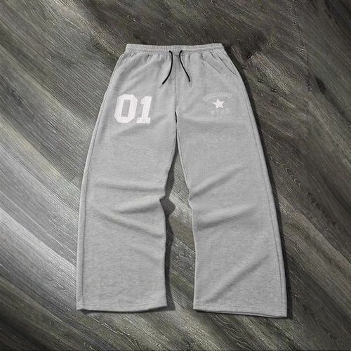 Women’s sporty casual pants with elastic waistband and side pockets Chic & Stil