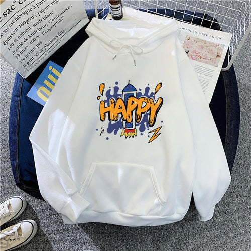 Women’s hooded sweatshirt with cheerful graphic design Chic & Stil