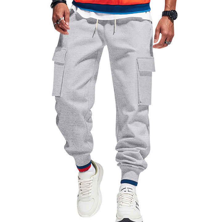Men's cargo pants with elastic waist and practical side pockets Lune London
