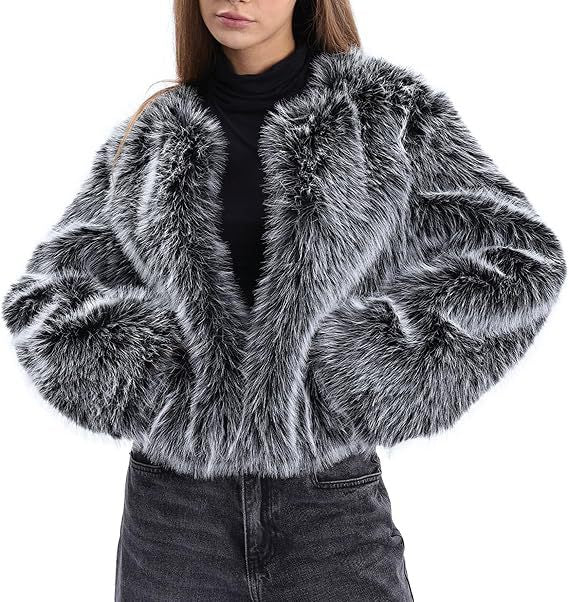 Ladies Padded Faux Fur Jacket Amarae