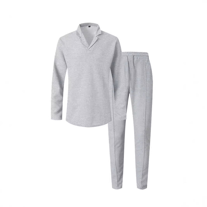 Elegant casual set for men with modern collar and comfortable pants Lune London