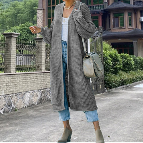 Women Thick Knit Long Cardigan Amarae