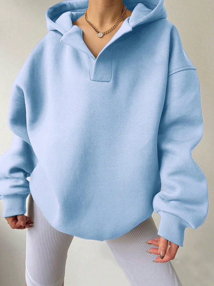 Women's Oversized Hoodie in Soft Fleece Material Amarae