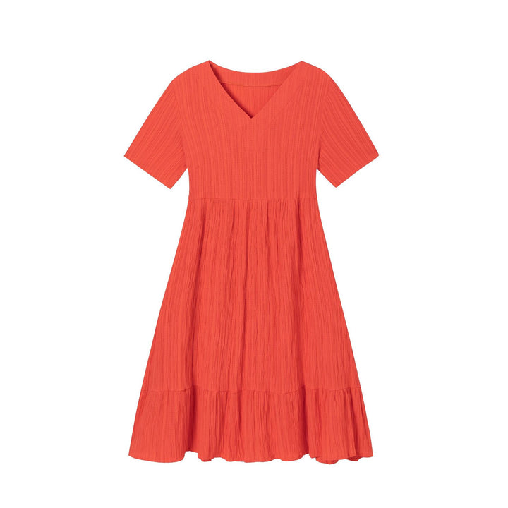 Ladies V neck midi dress Lune London