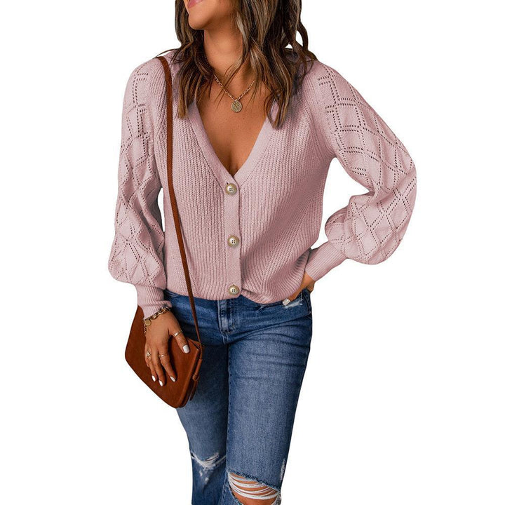 Lune London V neck women’s vest with balloon sleeves