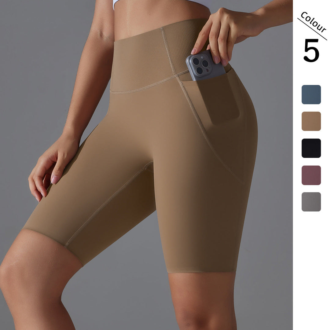 Women's Cycling Shorts with High Waist and Practical Side Pockets Amarae
