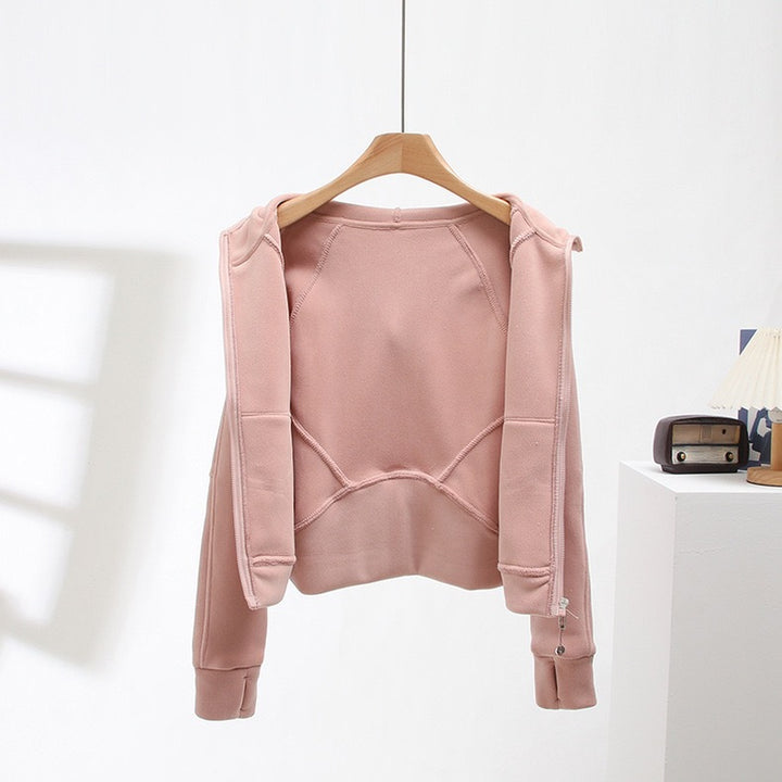 Veste à capuche confortable pour femme avec col montant et poches pratiques Chic & Stil