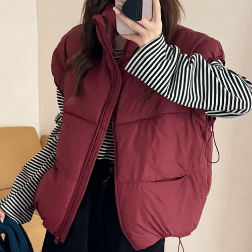 Ladies leisure down jacket with high pockets and full zip Amarae