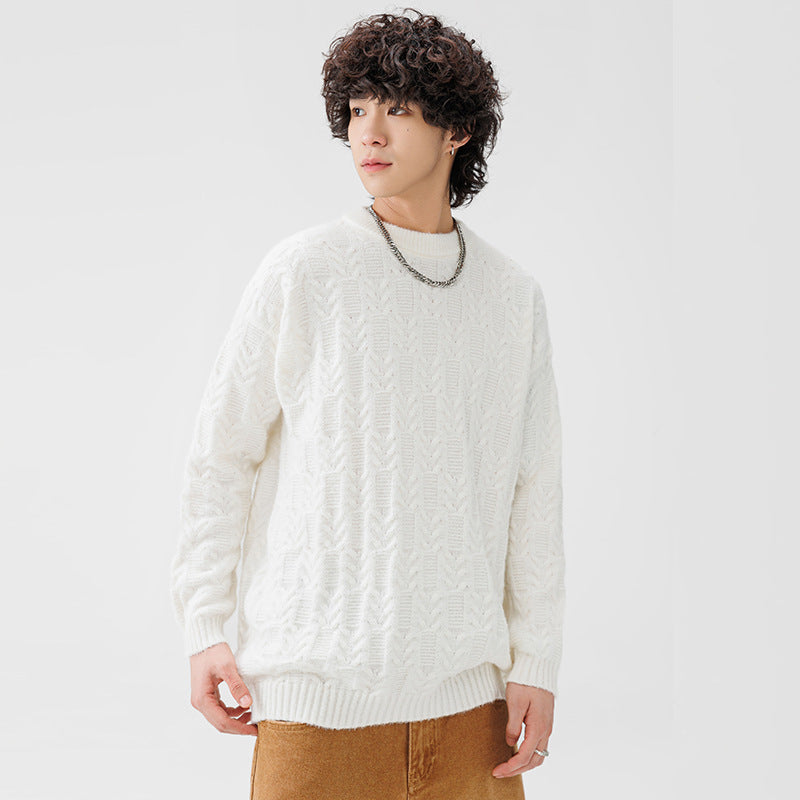 Chunky knit sweater for men with classic pattern Lune London