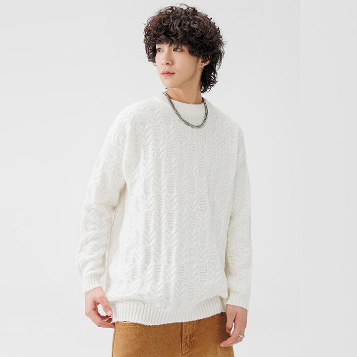 Chunky knit sweater for men with classic pattern Lune London