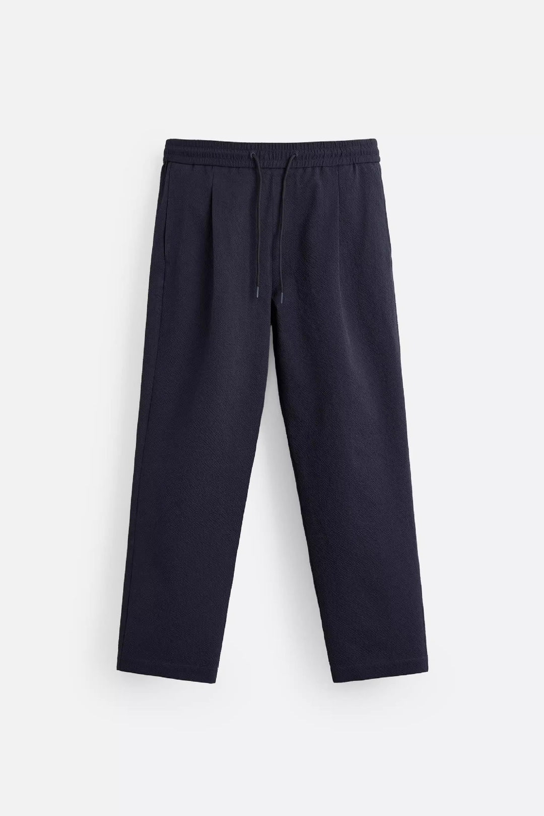 Men's Relaxed-Fit Pleated Trousers with Drawstring and Elastic Waist Amarae