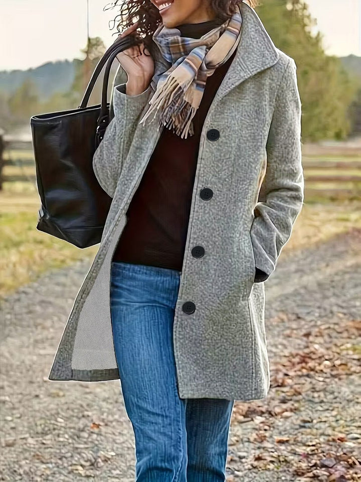 Amarae | Classic Mid-Length Button Jacket