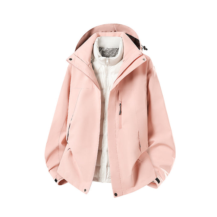 Women's Two-Piece Softshell Parka with Removable Quilted Inner Jacket Amarae