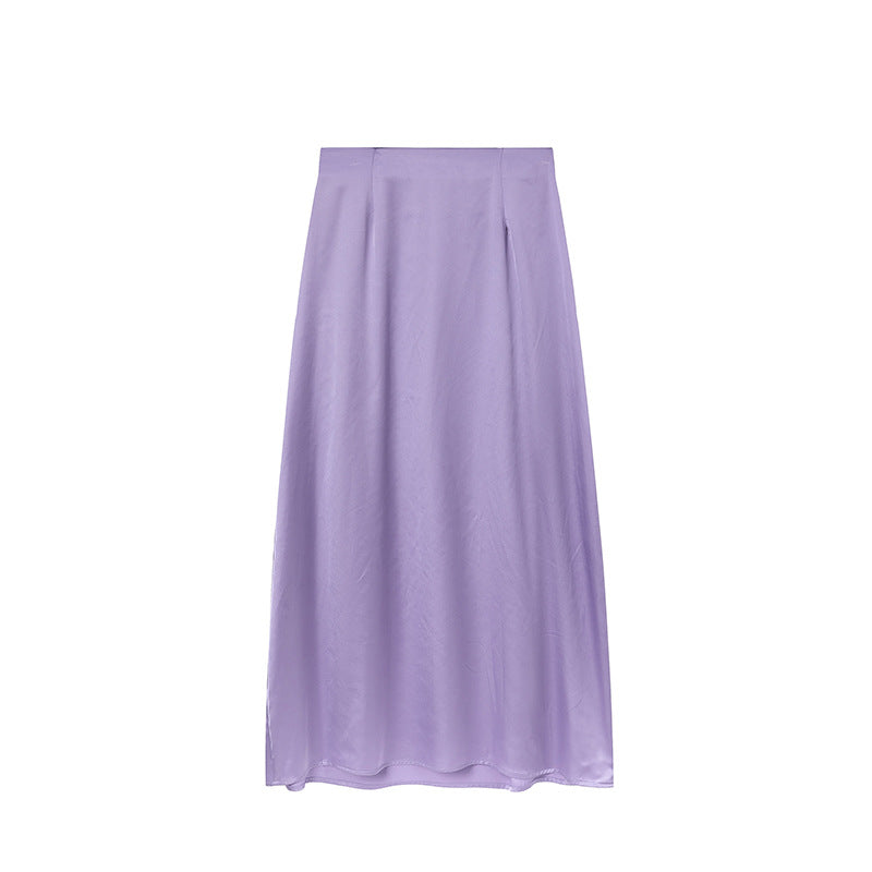 Maxi Skirt in Satin Women Lune London