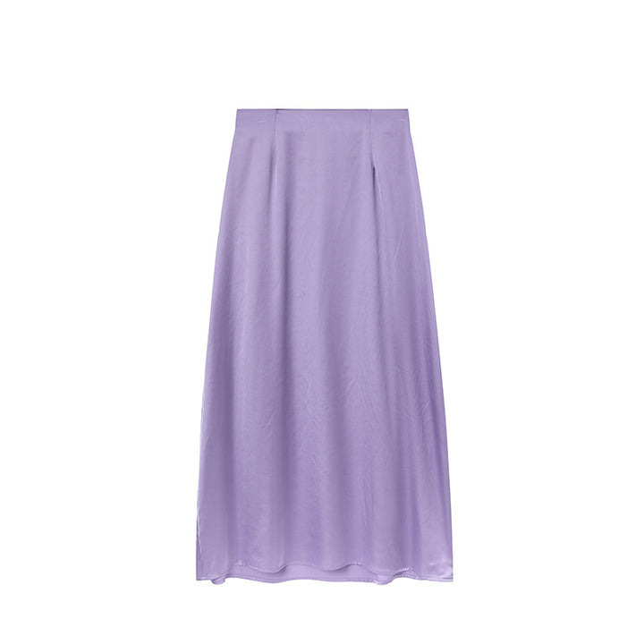 Maxi Skirt in Satin Women Lune London
