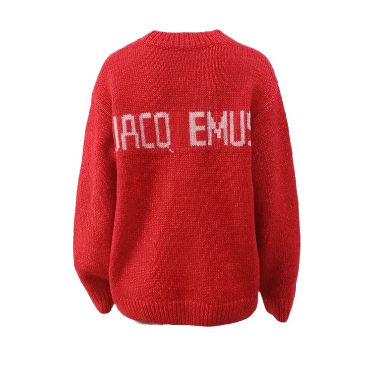 Femmes Pull en Tricot Confortable avec Imprimé Accrocheur Chic & Stil