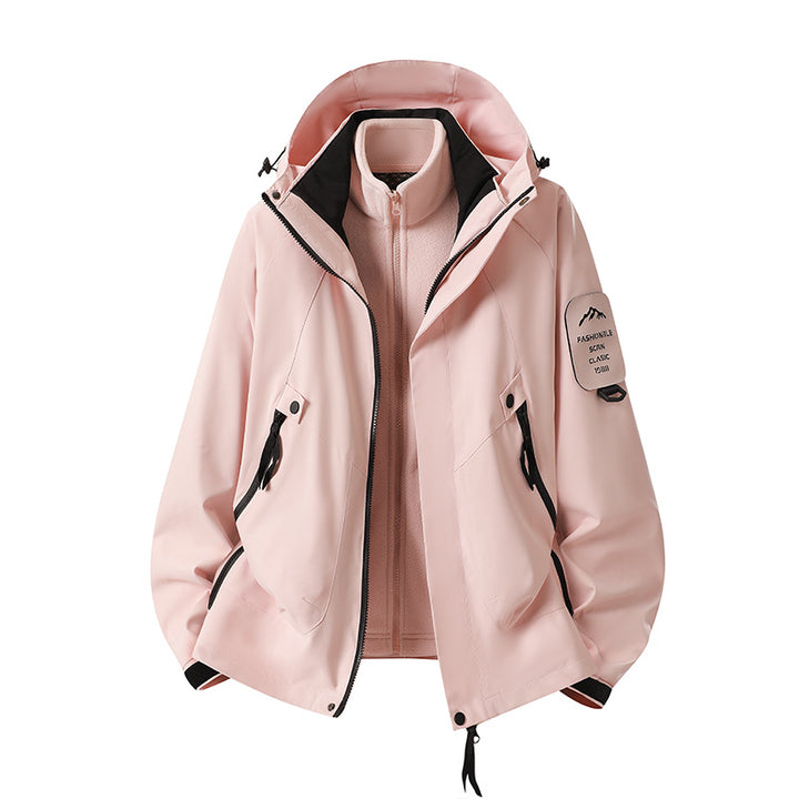 Men's Two-in-One Weather Protection Jacket with Removable Padded Vest and Adjustable Hood Amarae