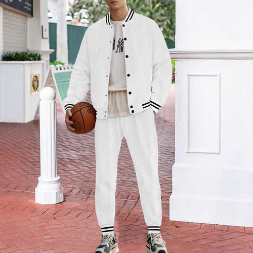 Casual knitted college jacket for men with a modern design and comfortable details Amarae