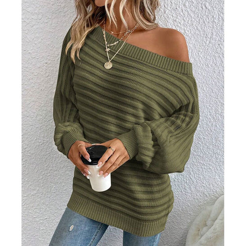 Ladies Oversized Ribbed Structure Sweater Amarae