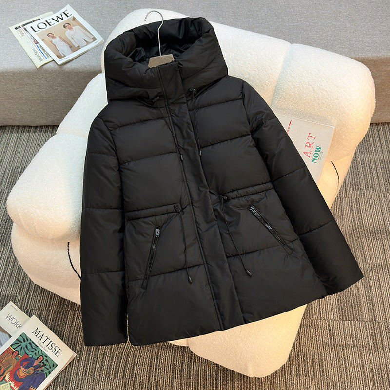 Women's fashionable functional jacket with high collar and practical zip pockets Lune London