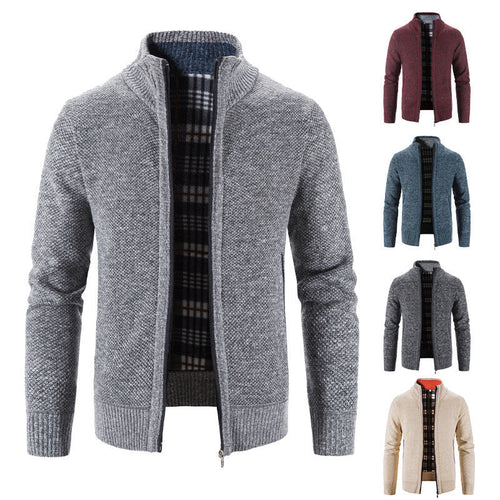 Men's Cardigan with Innovative Heat-Insulating Inner Lining Amarae