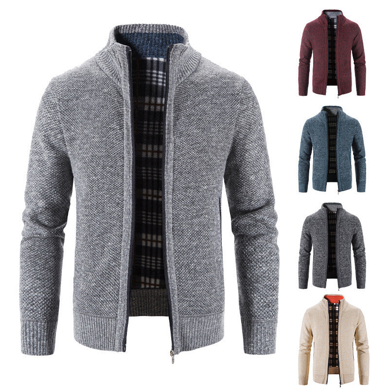 Men's Cardigan with Innovative Thermal Insulating Inner Lining Lune London