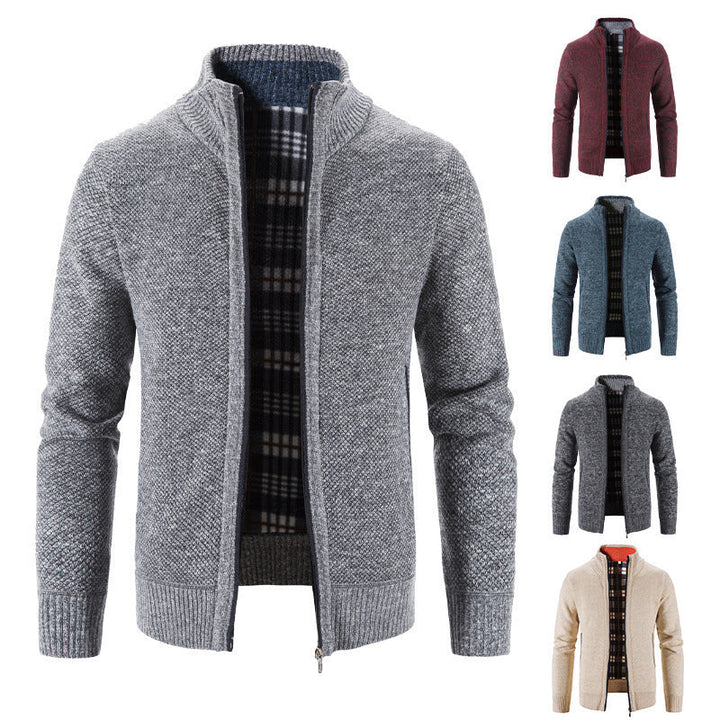 Men's Cardigan with Innovative Thermal Insulating Inner Lining Lune London