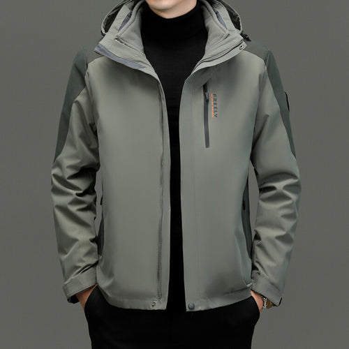 Functional jacket for men with innovative water-repellent properties Amarae