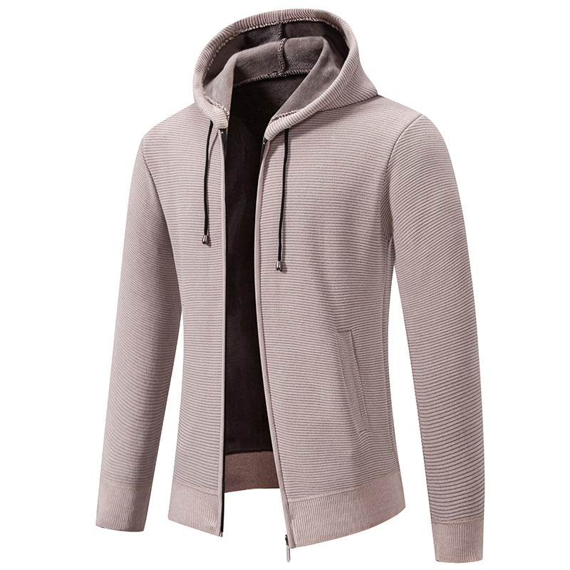 Men's hooded jacket with a modern structure design and insulated lining Lune London