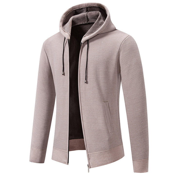 Men's hooded jacket with a modern structure design and insulated lining Lune London