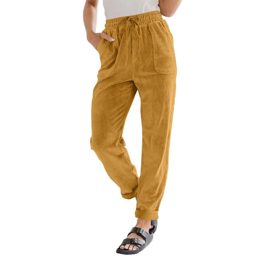 Ladies Comfortable Corduroy Leisure Pants Amarae