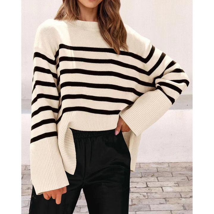 Lune London striped oversized sweater for women