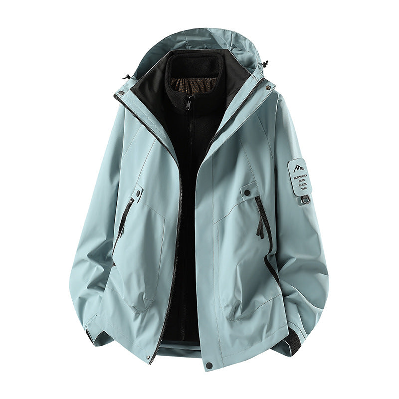 Men's Two-in-One Weather Protection Jacket with Removable Padded Vest and Adjustable Hood Amarae